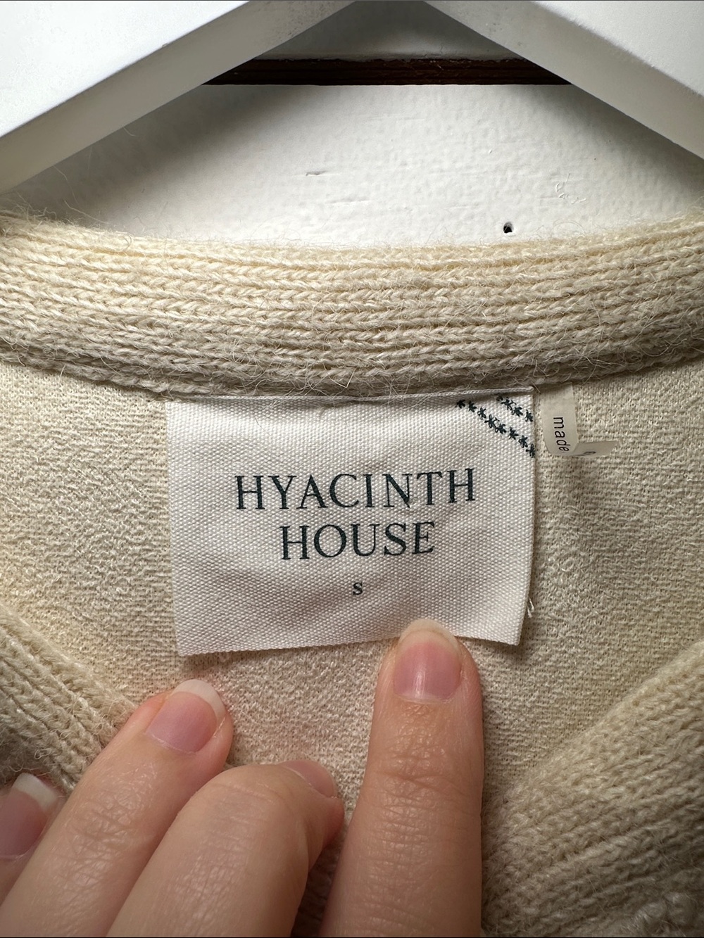 Tuckernuck Hyacinth House Cream Sherpa Cameron Jacket Gold Button - Picture 2 of 14